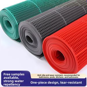 Waterproof Non-slip PVC Floor Mat with Hexagonal Hollow Design
