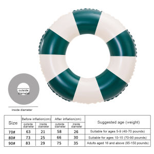 Inflatable Swim Ring Inflatable PVC Swimming Pool Ring Leakproof Blow Up Swim Tube Pool Floats Summer Beach Water Amusements
