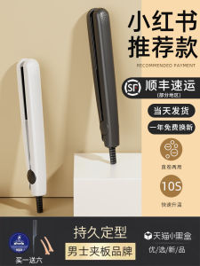 Portable Mini Hair Straightening And Curling Iron for Men Travel Universal Voltage Constant Temperature Control Negative Ion Hair Styling Tool