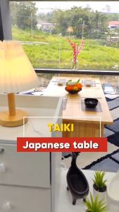 KENZZO Japanese solid wood Dining Table / Full Solid Wood Table with 3 big size / Coffee Table / Table for Floor Sitting