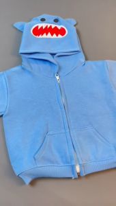 Jaket Bayi Karakter Laki-Laki Perempuan 3-12 Bulan Bahan Flece Model Hoodie Saku - Hoodie Bayi