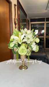 Akara Dokmaii แจกันดอกไม้ประดิษฐ์ตกแต่งบ้าน สไตล์หรูหรา