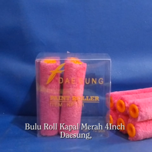 Bulu Roll Kapal Merah 4Inch Daesung: Bahan & Aksesoris Mainan Edukasi Anak