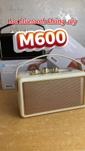 ( SALE 50% ) Loa Bluetooth M600- Loa Nghe Nhạc Cầm Tay Cực Đa Năng - Hỗ Trợ Kết Nối Usb Thẻ Nhớ Đài Fm Cổng 3.5 - Bảo Hành Lỗi 1 Đổi 1