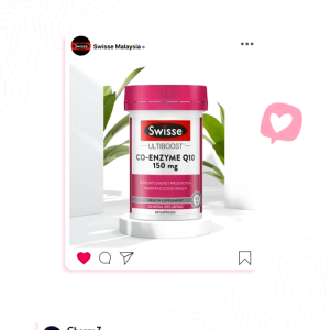 [2pcs−20%] Swisse‑Ultiboost COQ10｜180 Capsules｜Support heart & cardiovascular wellness maintain healthy blood pressure boost cellular energy supply antioxidant relieve fatigue support muscle recovery maintain healthy cholesterol level