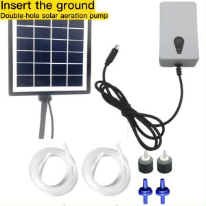 🚚3 Days Arrive🚚 6V 2W Solar Oxygen Pump Battery Powered Fish Tank Oxygenator Aquarium Oxygen Aerator Solar Oxygenator for Garden Fish Tank Outdoor Pool Pond