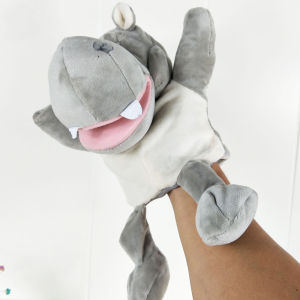 Hippo Hand Puppet Plush Stuffed Toy
