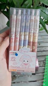 Hộp 12 cây bút gel bấm in họa tiết hoạt hình dễ thương ( mực không xóa được họa tiết bút giao ngẫu nhiên theo giới tính bé )