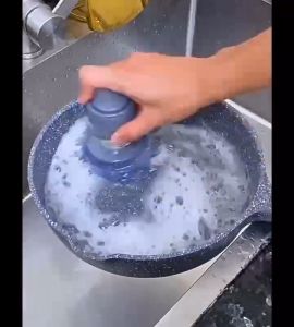 BB7 - Sikat Sabut Kawat Dengan Dispenser Tabung Cuci Piring / Spons Sikat Aluminium Kawat Pembersih Wajan Panci