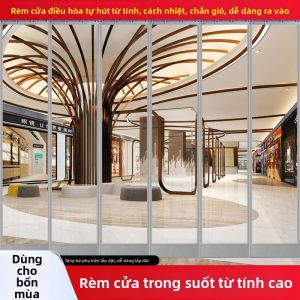 MOLORE | Magnetic Door Curtain for Air Conditioning Wind and Heat Insulation Transparent Plastic