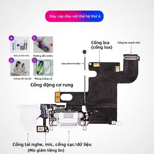 EXIUPAI | Dây Cáp Linh Kiện Thay Thế Cổng Sạc và Âm Thanh cho iPhone