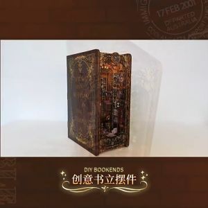 Booknook The Covenant Church SL05 with Sensor Light 3D Wooden Puzzle Book Nook DIY Miniature Dollhouse Bookend