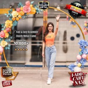 8ft Balloon stand arch with stand and base for balloons party decorations garland for graduation happy birthday party needs gender reveal decorations backdrop stand graduation set decoration for birthday YD