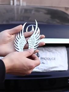 [พร้อมส่ง] สติ๊กเกอร์ปีกนางฟ้า 3D ตกแต่งรถยนต์ ที่ติดรถ สติ๊กเกอร์ ปีกนางฟ้า สติกเกอร์โลหะ ลายปีกนางฟ้า สะท้อนแสง ราคา/ชิ้น