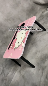 Mebellon Meja Belajar 50x30cm Meja Lipat Karakter Meja Portable Meja Lipat Belajar Anak Meja Belajar