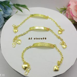 Gelang Tangan Logam Kuningan Anti Luntur