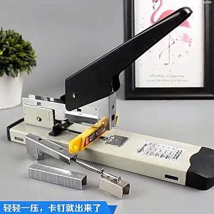 Heavy Duty Stapler Office Large Heavy Duty Thickened 120 Pages 240 Pages Thick Layer Labor-saving Stapler Heavy Type Metal Long Arm Stapler Bookbinding Stapling Office Tools