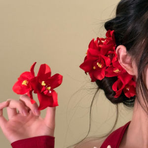 【♡Lovely girls house♡】อุปกรณ์กิ๊บติตผมริมชายหาดที่สวยงามสำหรับวันหยุดดอกไม้ลิลลี่กิ๊บติดผมหน้าม้า