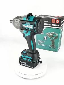 Makita | Makita 18V Brushless Cordless Wrench 1000Nm Max Torque Wireless Impact Tool for Auto Maintenance and Daily Household Work