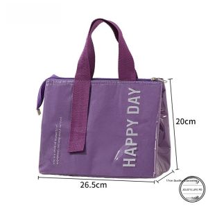 Large Capacity Outdoor Thermal Bag JOJOS L. PD.Cold Aluminum Foil Thickened Lunch Pack American Style Oxford Cloth Storage Organizer