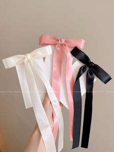 Summer Butterfly Knot Hair Tie Womens Hair Clip with Sash Posterior Hair Clip Headwear Duckbill Hair Clip Hair Card