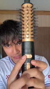 UKLISS Auto Ratation  Hot Air Brush 4 in 1Fast Drying for Straight/Curly Dual Use Hair Styling Hair Dryer Brush