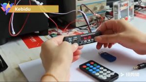 12v Car Bluetooth 5.0 MP3 Decoder Board with Remote Control FM Radio TF USB AUX Module Car Kit Audio Amplifier Board