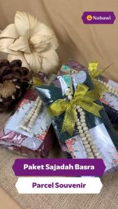 Parcel Sajadah Al Basra Free Tasbih Kayu Souvenir Tahlil Oleh Oleh Haji Umroh