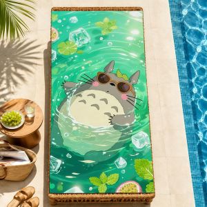 Funko | Kawaii Khăn Đi Biển Mềm Mại Thiết Kế Phim Hoạt Hình Hồ Bơi Bơi Tắm Tập Gym Spa Trang Trí Nhà Ngày Lễ Tặng Khăn Cho Chuyến Đi T-T-TotoroS-S