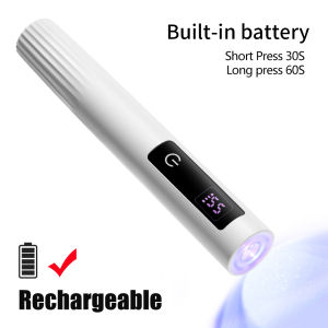Máy Sấy Móng Tay UV LED Di Động Sạc Lại Được Đèn Cảm Ứng Đèn Pin Mini Dụng Cụ Làm Khô Nhanh Với Cổng USB