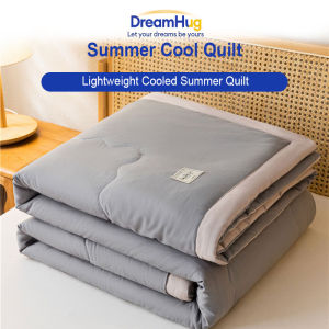 DreamHug Summer Cool Quilt Core Silky Air Condition Comforter Lightweight Cooled Summer Quilt Double Side Cold Cooling Fabric