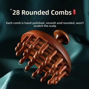 Head Scalp Massage and Meridian Relief Round Plate Comb