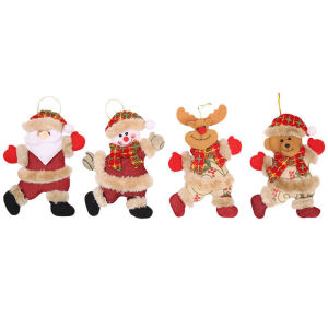 Topstar 2026 Christmas Decorations Set Santa Elk Snowman Hanging Decor for Christmas Tree Ornaments Xmas Home Decor