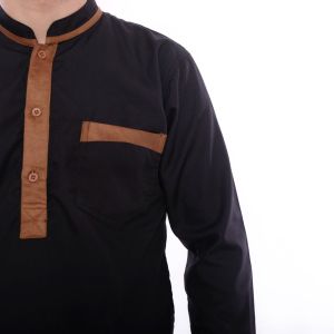 Grosir Baju Kemeja Koko Pakistan Kasual Couple Simple Koko AlQarni Putih