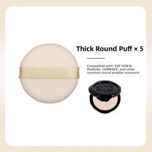 AIWUJIWU | Dual Velvet Compact Powder Puff 5 Pieces