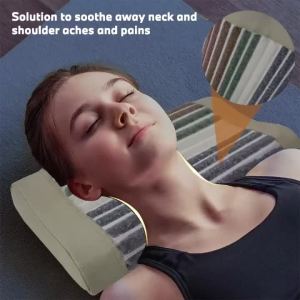 Crystal Pillow Jade Gem Massage Negative Chakra Relieve Neck Pain Jade Pillow Tourmaline Negative Ion