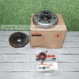 paket lonceng 20t mangkok ganda cage bentengan kopling kampas ganda assy yamaha jupiter z1 vega force f1 injeksi