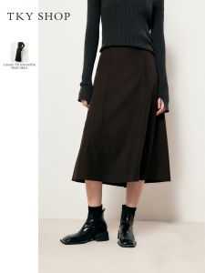 Chân Váy A-Line Cao Waist Vintage Dài Trung Bình