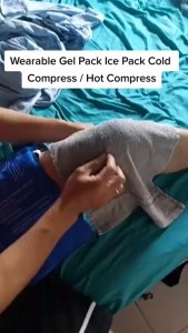 1Pc Wearable Ice Pack For Hot And Cold Compress Blue Adjustable Ice Pack Gel Reusable Pain Relief