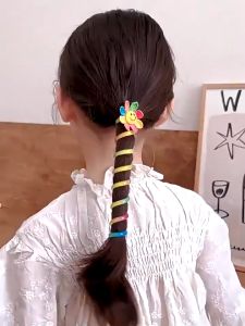 Ikat Rambut Spiral Anak Korea Lilit Elastis Fashion Aksesoris Kunciran Hiasan Rambut Kuncir Kuda