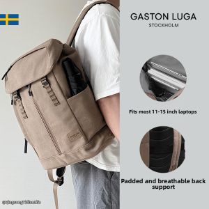 Gaston Luga | Elegant Unique Front Zip Backpack