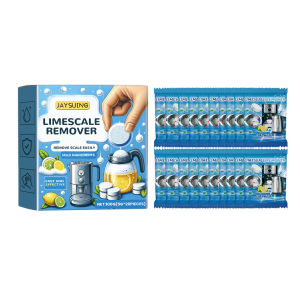 简素净 | Limescale Remover Quickly Dissolve and Remove Stubborn Scale Eliminate Odor Lemon Fragrance Kettle Cleaning Effervescent Tablets