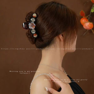 NING ZHOU | Kẹp Tóc Hoa Kim Cương Viên Ngọc Trai