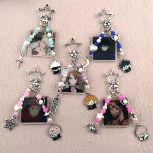 Móc Khóa Thủ Công Đính Hạt Với Các Nhân Vật Anime JJK - Gojo Itadori Megumi Nobara & Sukuna - Phụ Kiện Ba Lô Dễ Thương