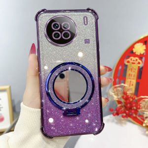 Ultra-Thin Silicone Phone Case for VIVOX90 pro Full Cover Anti-Fall Quadrangle Protection Womens Style Fashion Creative Personality