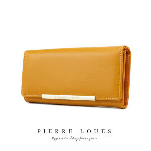 2026 New Korean Style Pure Color Two Fold Large Capacity Ladies Wallet Multi Card Slot Long Size Leather Clutch Bag