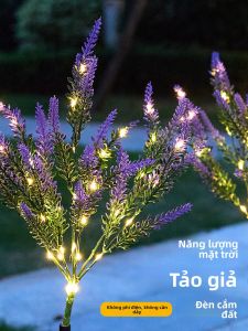 BEAUTY IN THE LIGHT | Đèn Sân Vườn Tạo Không Khí Lavender LED Chống Nước Dùng Ngoài Trời cho Giáng Sinh