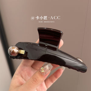 Asymmetric Chocolate Shark Clip Hair Accessories: Stylish Hair Grips Design Sensation for 2025