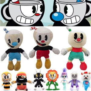 23-30เซนติเมตรเกมผจญภัย Cuphead ตุ๊กตาหนานุ่ม Mugman The Devil Legendary Chalice ตุ๊กตายัดนุ่นของเล่นสำหรับเด็กของขวัญ