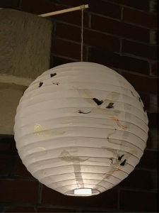 Hand-painted Chinese New Year Style Sakura Paper Lantern